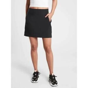 Athleta Brooklyn Skort Lined Skirt SIZE 0 Black 16"